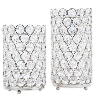 Crystal candle holders